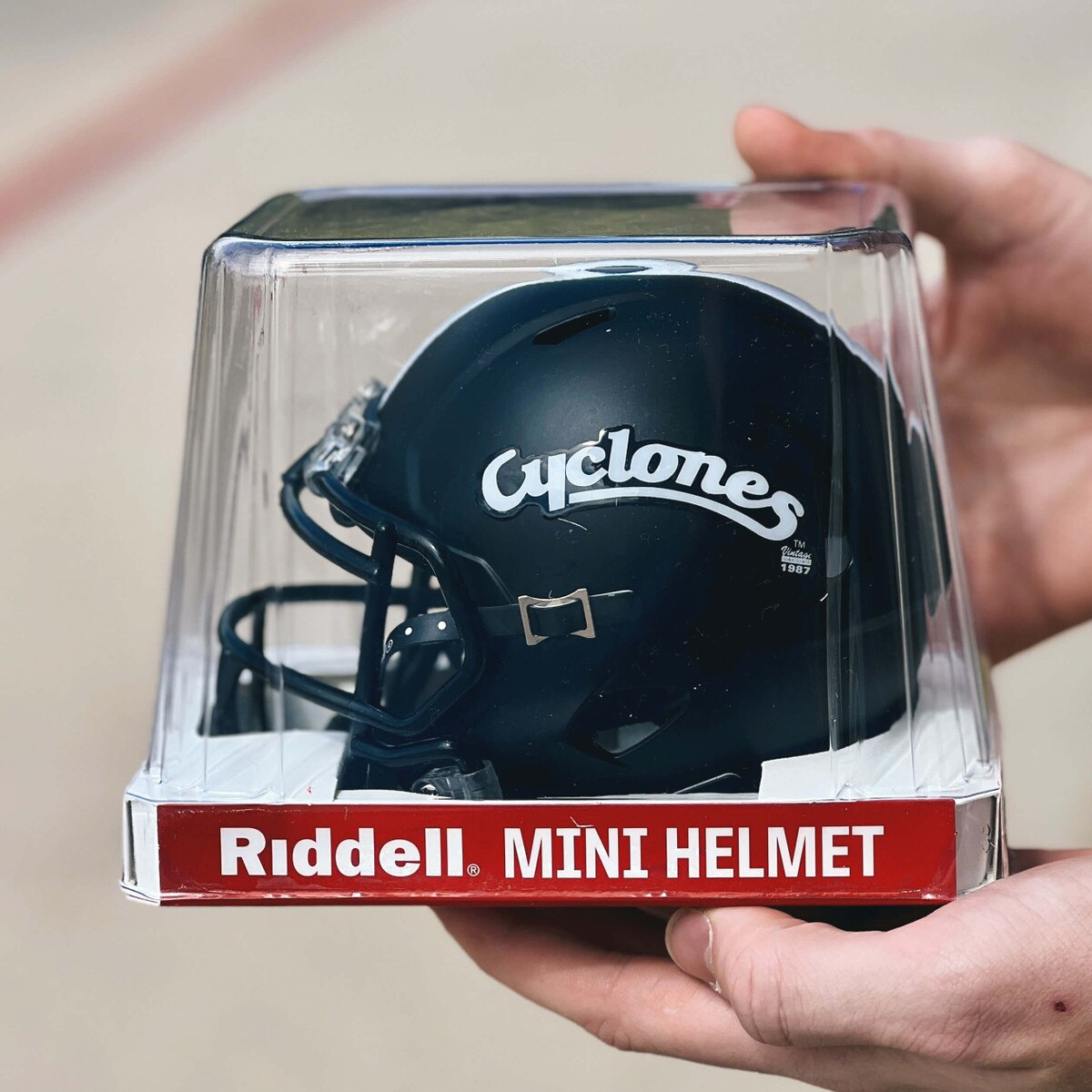 Riddell Cyclones Script Black Speed Mini Helmet
